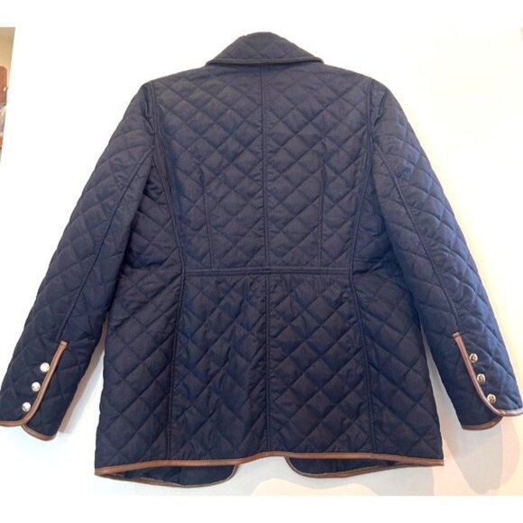 Chico’s Women’s Quilted Lightweight Navy Blue Jacket Size 0 4/6 Small Preppy - Picture 13 of 14